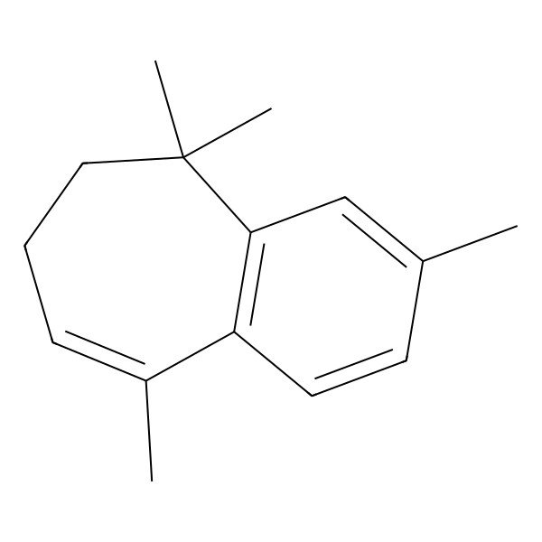 2D Structure of 3,5,5,9-Tetramethyl-6,7-dihydro-5H-benzo[7]annulene