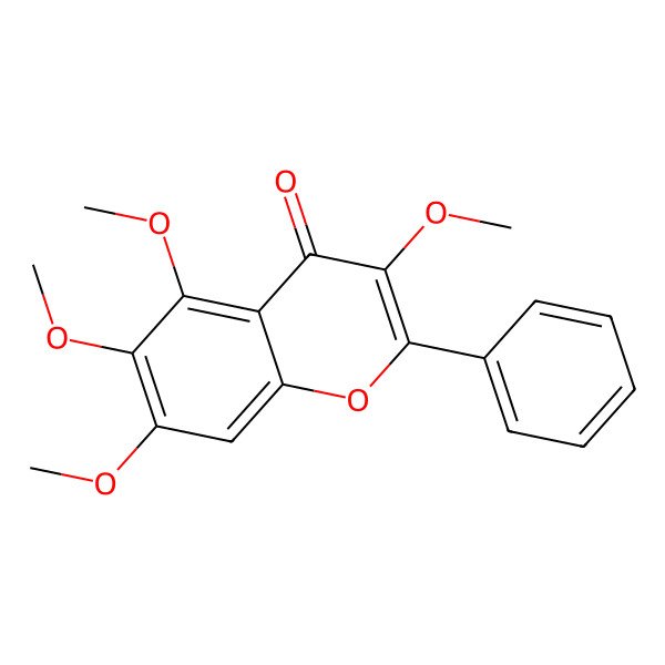 2D Structure of 3,5,6,7-Tetramethoxyflavone 2D Structure of 3,5,6,7-Tetramethoxyflavone