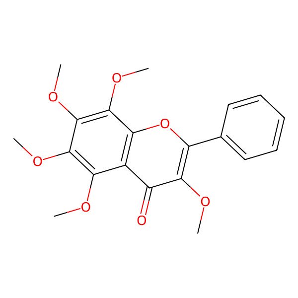 2D Structure of 3,5,6,7,8-Pentamethoxyflavone