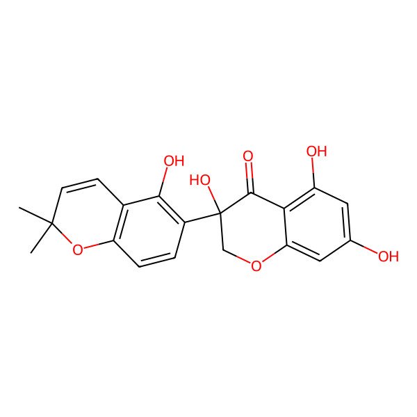 2D Structure of 3,5,7-trihydroxy-3-(5-hydroxy-2,2-dimethylchromen-6-yl)-2H-chromen-4-one 2D Structure of 3,5,7-trihydroxy-3-(5-hydroxy-2,2-dimethylchromen-6-yl)-2H-chromen-4-one