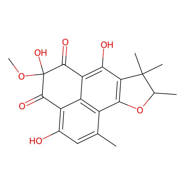 2D Structure of Atrovenetinone methyl acetal