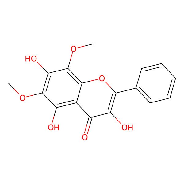 2D Structure of 3,5,7-Trihydroxy-6,8-dimethoxyflavone