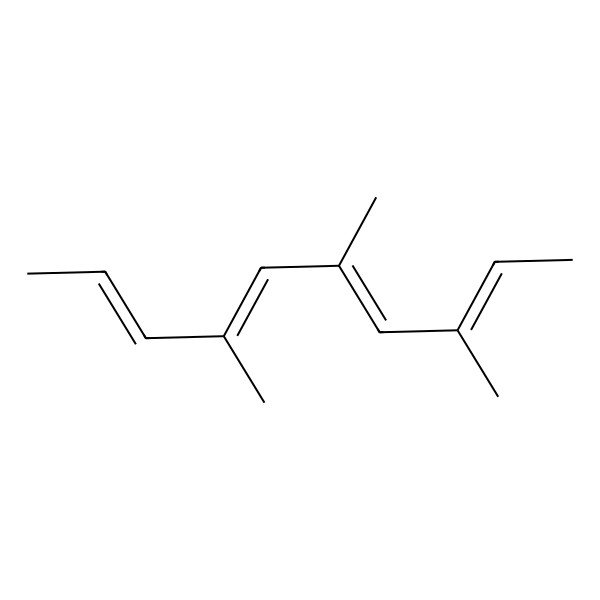 2D Structure of 3,5,7-Trimethyl-2E,4E,6E,8E-decatetraene