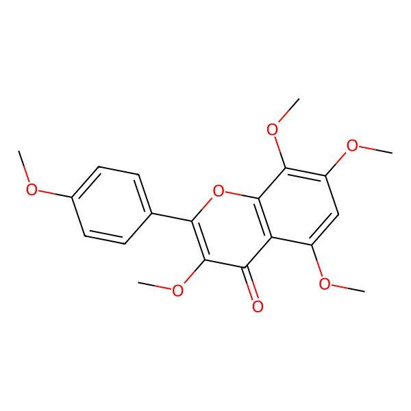 2D Structure of 3,5,7,8,4'-Pentamethoxyflavone 2D Structure of 3,5,7,8,4'-Pentamethoxyflavone