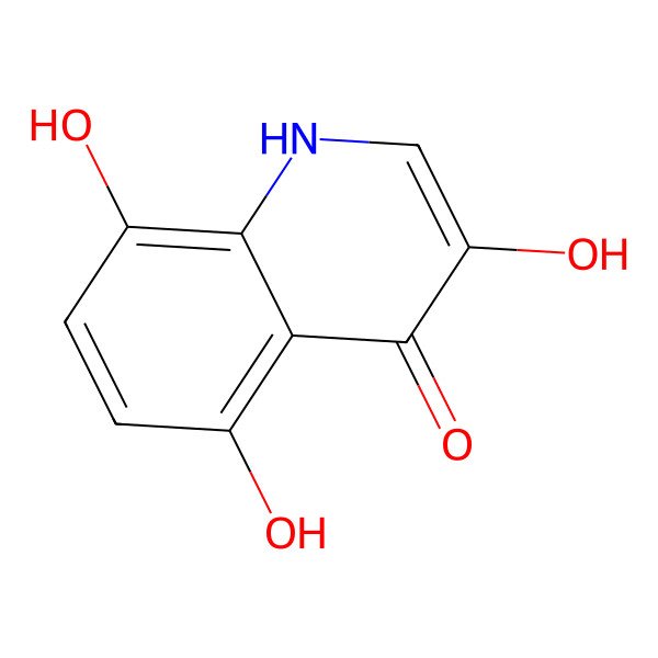 2D Structure of 3,5,8-Trihydroxy-1H-quinolin-4-one