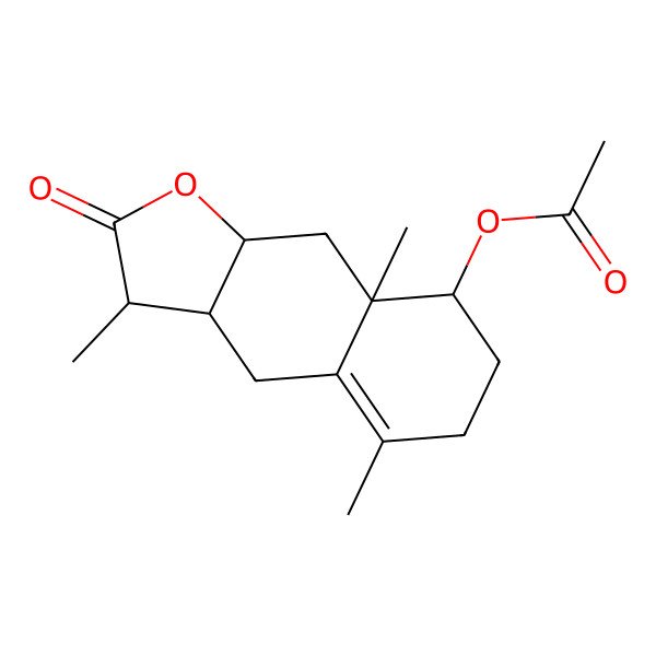 2D Structure of (3,5,8a-Trimethyl-2-oxo-3,3a,4,6,7,8,9,9a-octahydrobenzo[f][1]benzofuran-8-yl) acetate