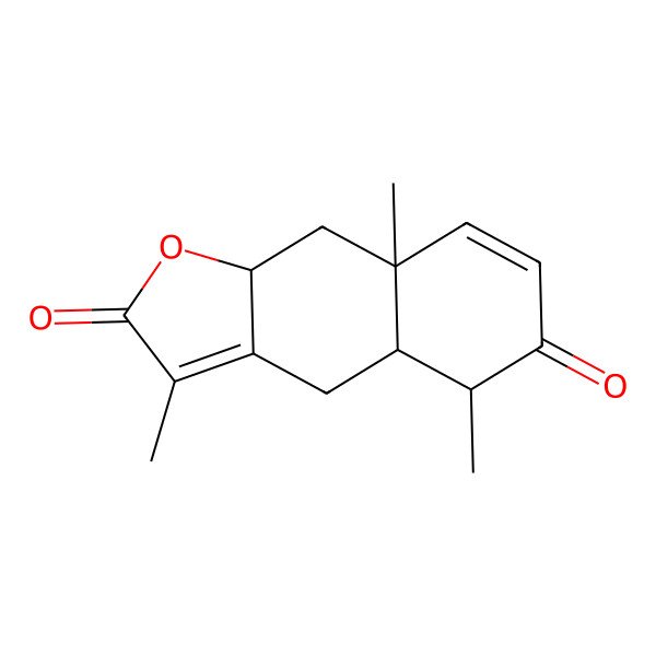 2D Structure of 3,5,8a-trimethyl-4a,5,9,9a-tetrahydro-4H-benzo[f][1]benzofuran-2,6-dione
