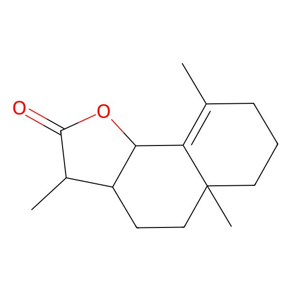 2D Structure of 3,5a,9-Trimethyl-3,3a,4,5,6,7,8,9b-octahydrobenzo[g][1]benzofuran-2-one