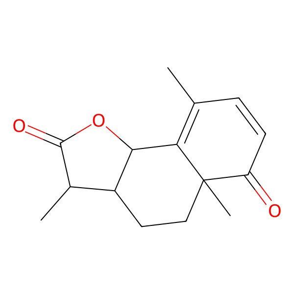 2D Structure of 3,5a,9-trimethyl-3a,4,5,9b-tetrahydro-3H-benzo[g][1]benzofuran-2,6-dione