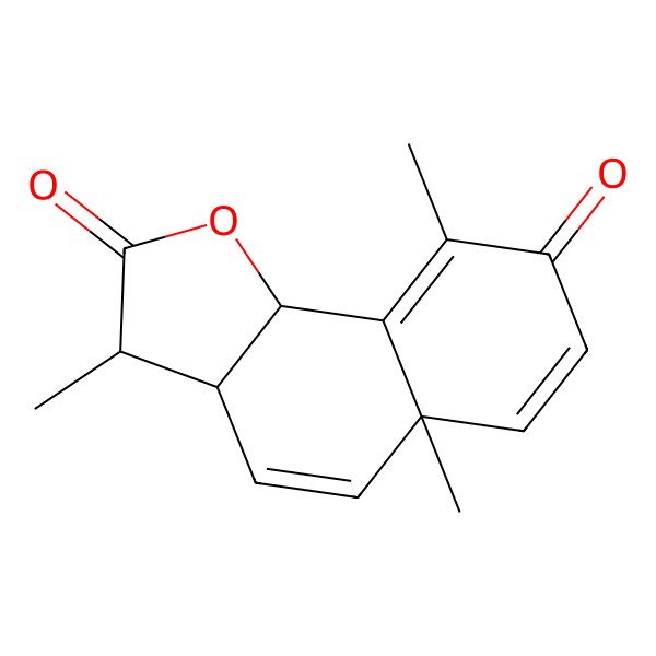 2D Structure of 3,5a,9-trimethyl-3a,9b-dihydro-3H-benzo[g][1]benzofuran-2,8-dione