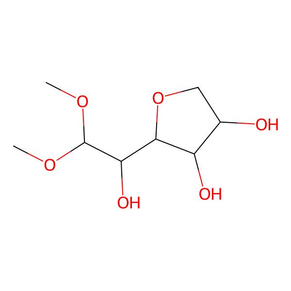 2D Structure of 3,6-Anhydro-L-galactose dimethyl acetal