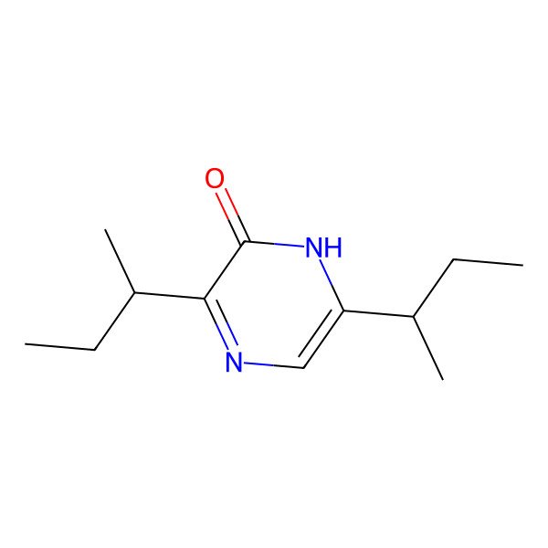 2D Structure of 3,6-Bis(1-methylpropyl)-2(1H)-pyrazinone