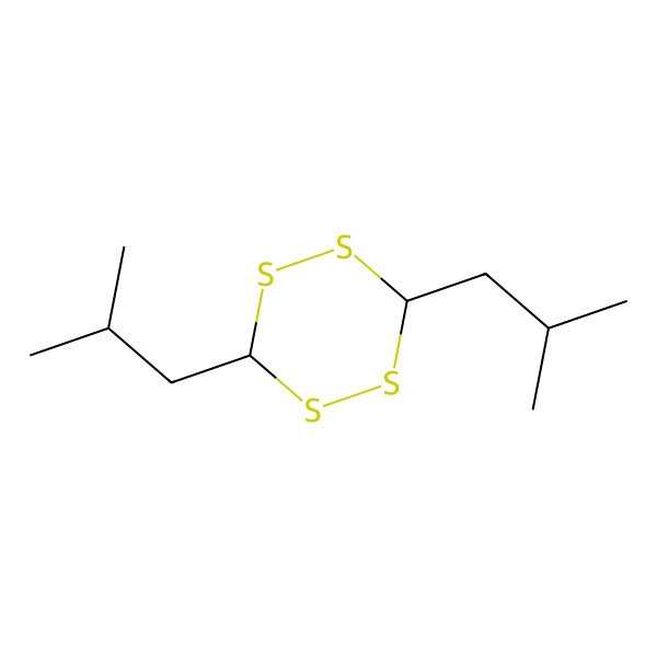 2D Structure of 3,6-Bis(2-methylpropyl)-1,2,4,5-tetrathiane