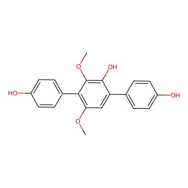 2D Structure of 3,6-Bis(4-hydroxyphenyl)-2,4-dimethoxyphenol