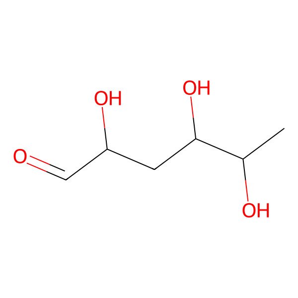 2D Structure of 3,6-Dideoxy-D-ribo-hexose