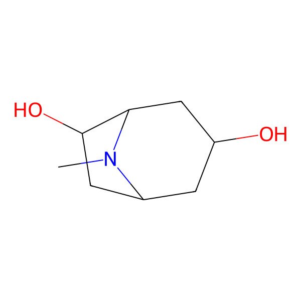 2D Structure of 3,6-Dihydroxytropane