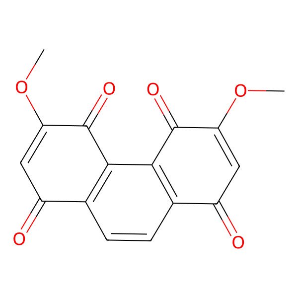 2D Structure of 3,6-Dimethoxyphenanthrene-1,4,5,8-tetrone