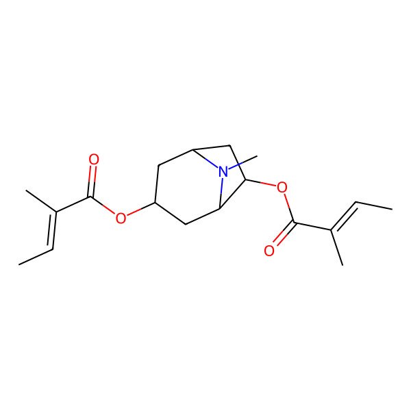 2D Structure of 3,6-Ditigloyloxytropane