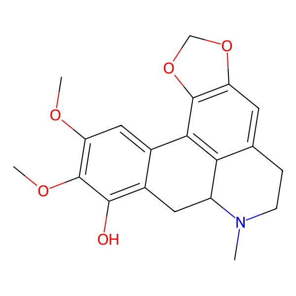 2D Structure of 16,17-Dimethoxy-11-methyl-3,5-dioxa-11-azapentacyclo[10.7.1.02,6.08,20.014,19]icosa-1(20),2(6),7,14,16,18-hexaen-15-ol