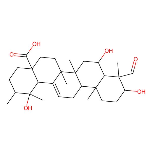 2D Structure of 3,6,19-Trihydroxy-23-oxo-12-ursen-28-oic acid 2D Structure of 3,6,19-Trihydroxy-23-oxo-12-ursen-28-oic acid