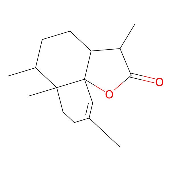 2D Structure of 3,6,6a,9-tetramethyl-3a,4,5,6,7,8-hexahydro-3H-benzo[h][1]benzofuran-2-one