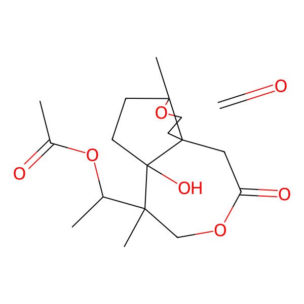 2D Structure of [(1S)-1-[(1R,5S,8S,9R)-8-hydroxy-5,9-dimethyl-3,12-dioxo-4,11-dioxatricyclo[6.5.0.01,5]tridecan-9-yl]ethyl] acetate