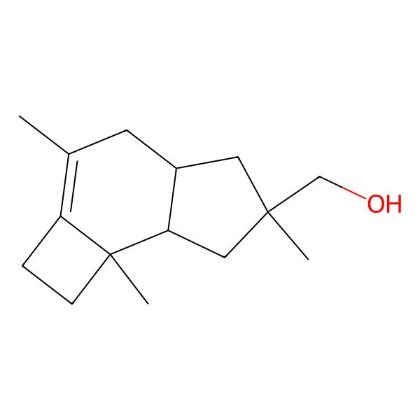 2D Structure of (3,6,7b-trimethyl-2,4,4a,5,7,7a-hexahydro-1H-cyclobuta[e]inden-6-yl)methanol