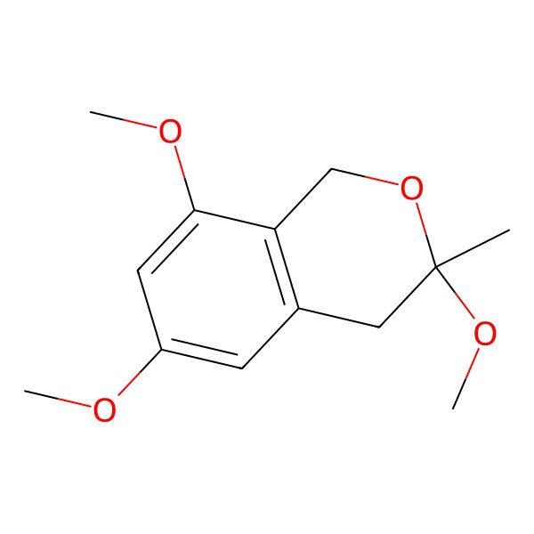2D Structure of 3,6,8-Trimethoxy-3-methyl-1,4-dihydroisochromene