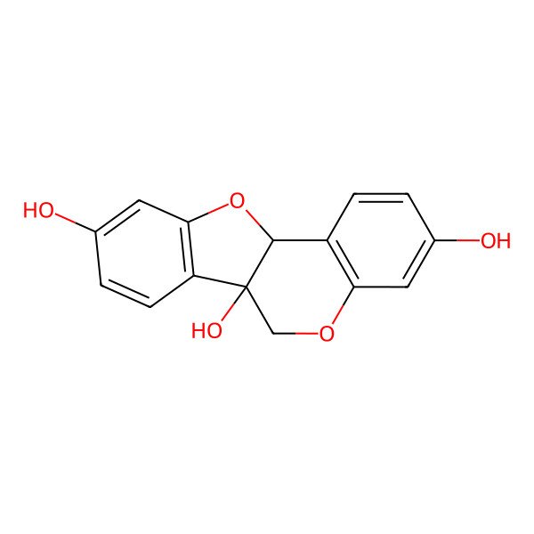 2D Structure of 3,6,9-Trihydroxypterocarpan