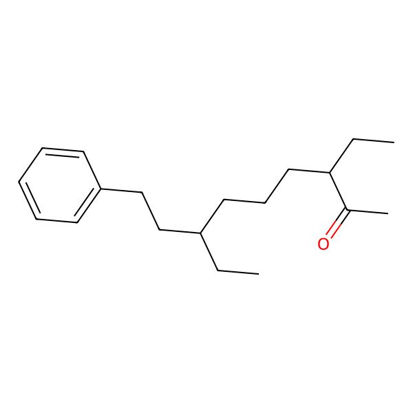 2D Structure of 3,7-Diethyl-9-phenylnonan-2-one