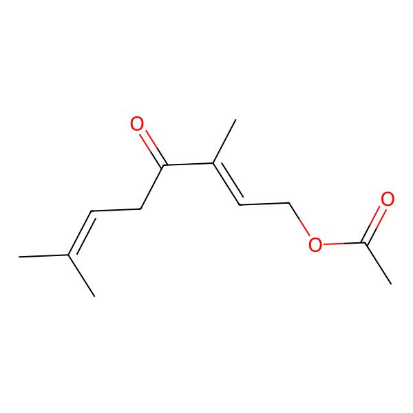 2D Structure of (3,7-Dimethyl-4-oxoocta-2,6-dienyl) acetate