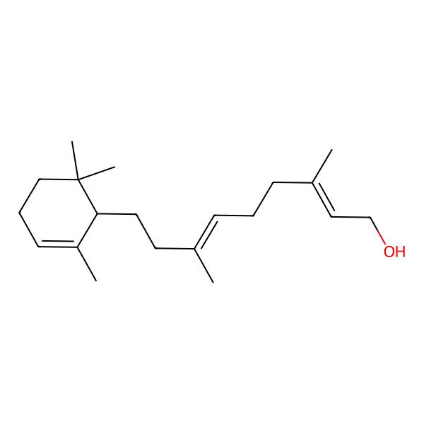 2D Structure of 3,7-Dimethyl-9-(2,6,6-trimethylcyclohex-2-en-1-yl)nona-2,6-dien-1-ol