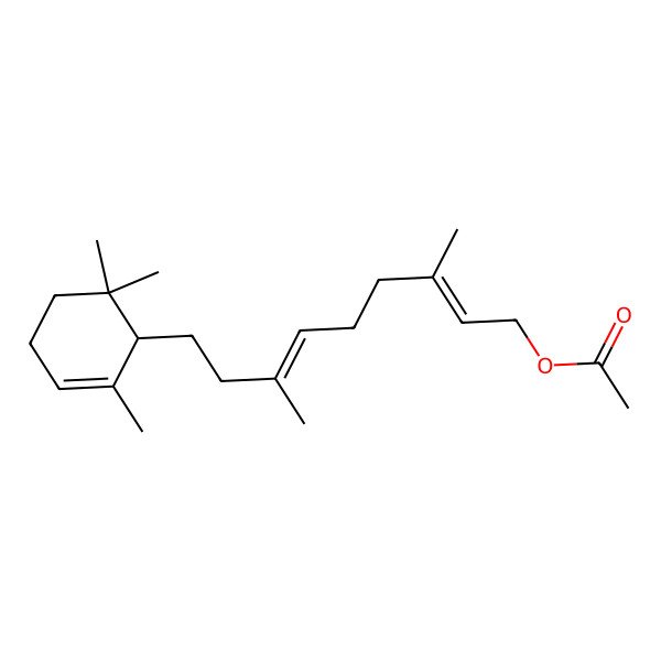2D Structure of [3,7-Dimethyl-9-(2,6,6-trimethylcyclohex-2-en-1-yl)nona-2,6-dienyl] acetate