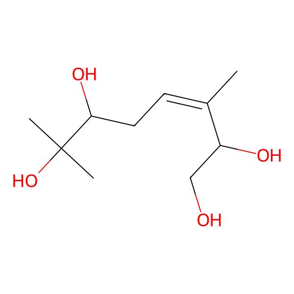 2D Structure of 3,7-Dimethyloct-3-ene-1,2,6,7-tetrol
