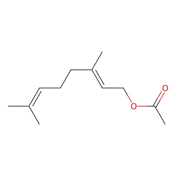 2D Structure of 3,7-Dimethylocta-2,6-dienyl acetate