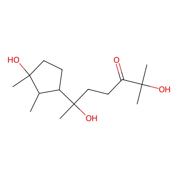 2D Structure of 3,7,11-Trihydroxycycloneran-10-one