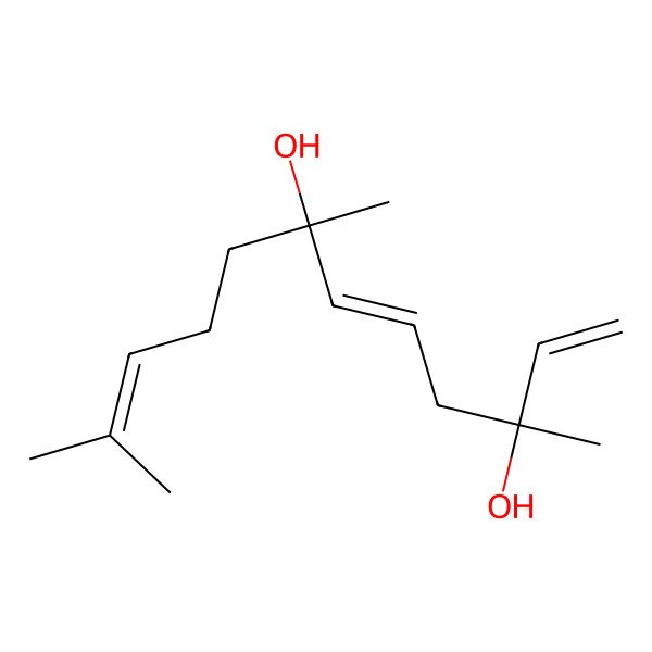 2D Structure of 3,7,11-Trimethyldodeca-1,5,10-triene-3,7-diol 2D Structure of 3,7,11-Trimethyldodeca-1,5,10-triene-3,7-diol