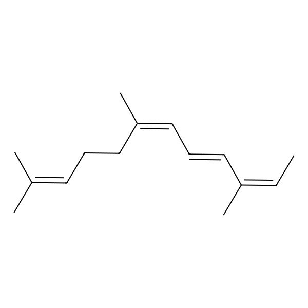 2D Structure of 3,7,11-Trimethyldodeca-2,4,6,10-tetraene