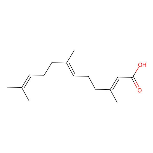 2D Structure of 3,7,11-Trimethyldodeca-2,6,10-trienoic acid