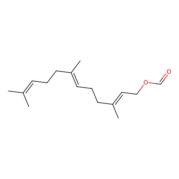 2D Structure of 3,7,11-Trimethyldodeca-2,6,10-trienyl formate