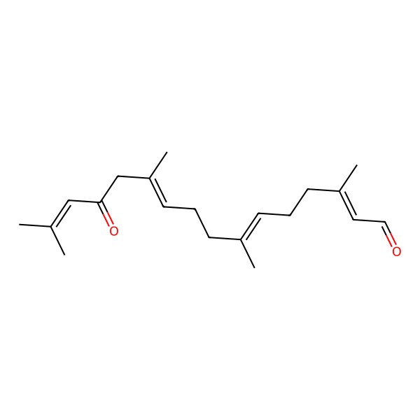 2D Structure of 3,7,11,15-Tetramethyl-13-oxohexadeca-2,6,10,14-tetraenal
