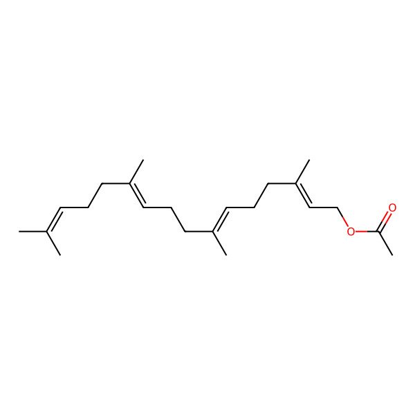 2D Structure of 3,7,11,15-Tetramethyl-2E,6E,10E,14-hexadecatetraenyl acetate