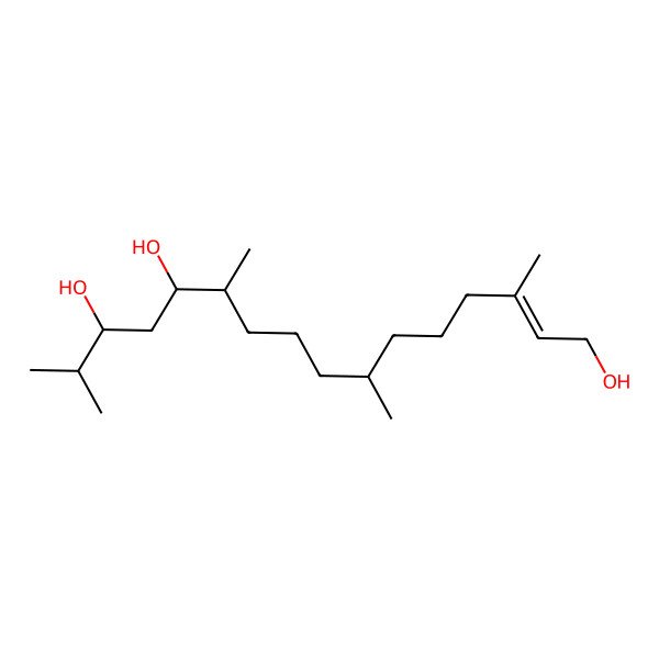 2D Structure of 3,7,11,15-Tetramethylhexadec-2-ene-1,12,14-triol