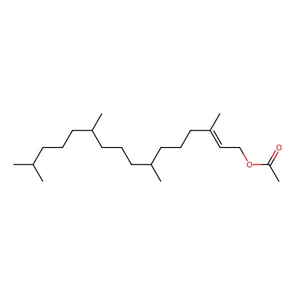 2D Structure of 3,7,11,15-Tetramethylhexadec-2-enyl acetate