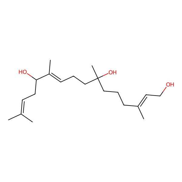 2D Structure of 3,7,11,15-Tetramethylhexadeca-2,10,14-triene-1,7,12-triol