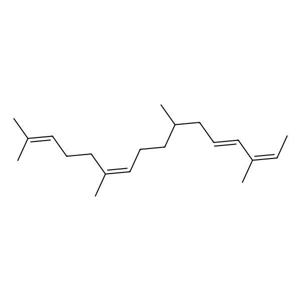 2D Structure of 3,7,11,15-Tetramethylhexadeca-2,4,10,14-tetraene