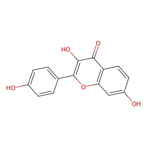 2D Structure of 3,7,4'-Trihydroxyflavone