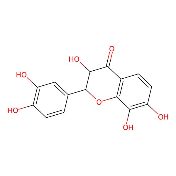 2D Structure of 3,7,8,3',4'-Pentahydroxy flavanone 2D Structure of 3,7,8,3',4'-Pentahydroxy flavanone