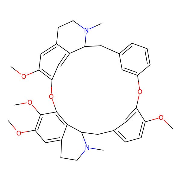 2D Structure of (1S,15R)-10,21,22,26-tetramethoxy-16,31-dimethyl-8,24-dioxa-16,31-diazaheptacyclo[23.6.2.13,7.19,13.115,19.028,32.023,34]hexatriaconta-3(36),4,6,9,11,13(35),19,21,23(34),25,27,32-dodecaene
