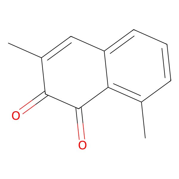 2D Structure of 3,8-Dimethyl-1,2-naphthoquinone